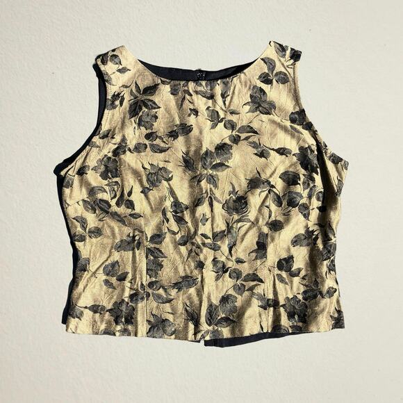 90s floral tank top Christy Lyn - Picture 1 of 5